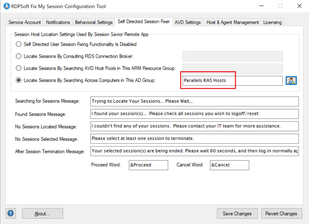 It's easy to let Fix My Session know about the Parallels RAS hosts it needs to monitor.